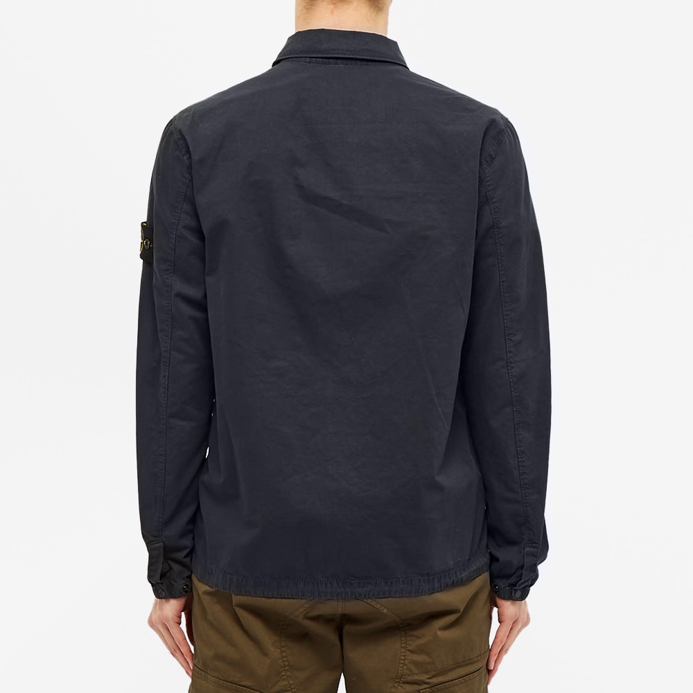 Stone Island Zip Pocket Garment Dyed Overshirt - 5