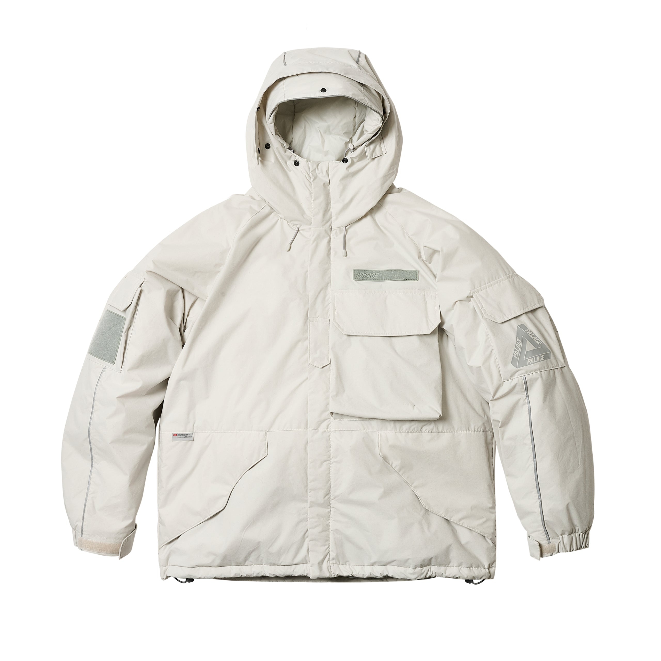 PALACE PCWCS HOODED JACKET ICE GREY | REVERSIBLE