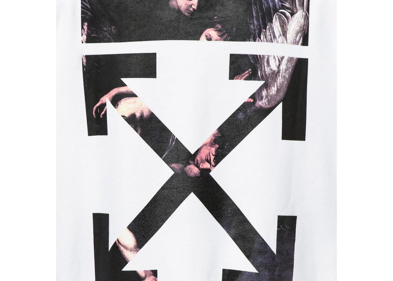 Off-White OFF-WHITE Caravaggio Arrows Zip Up Hoodie White outlook