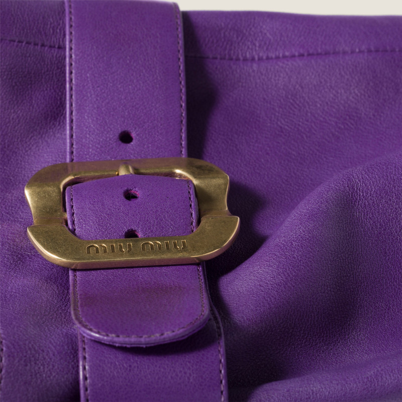 Miu Miu Nappa leather boots with buckle outlook