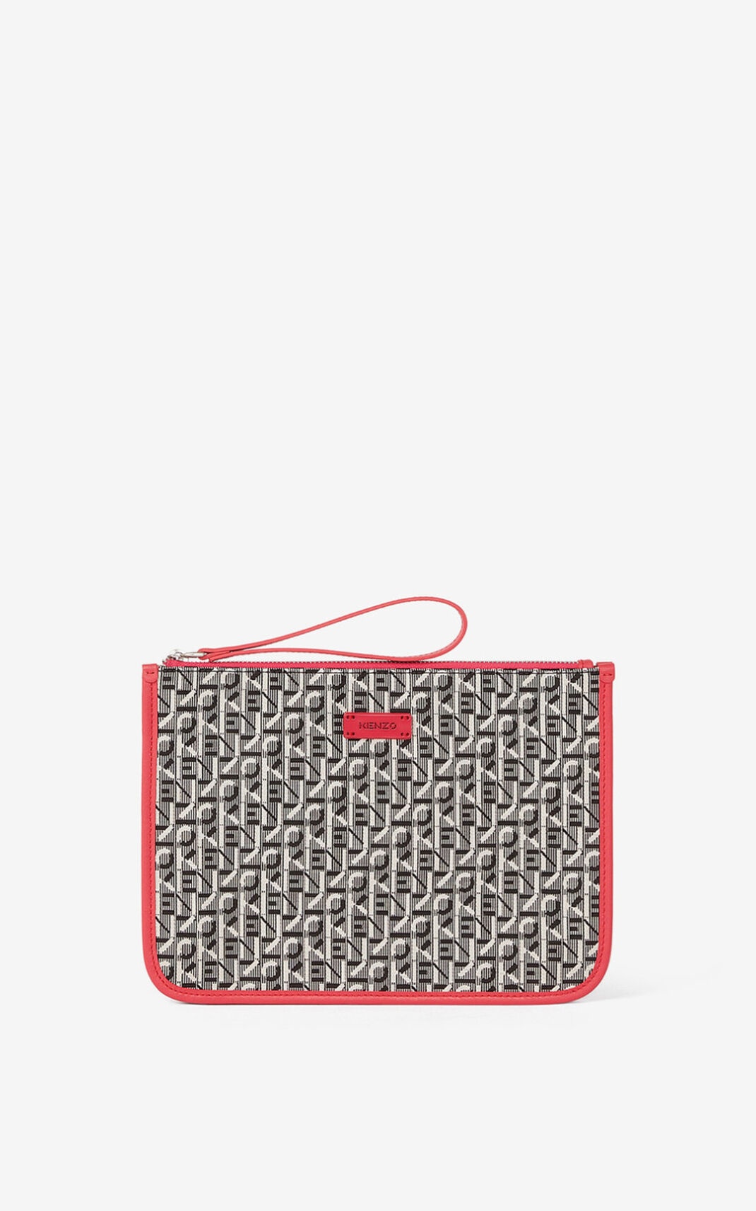 Jacquard Courier pouch with fob pocket - 1