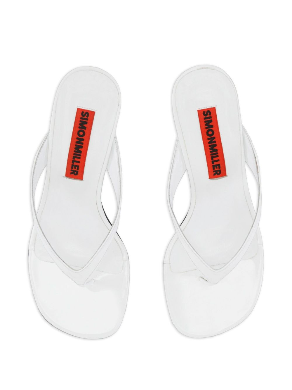 57mm Beep Thong leather heeled sandals - 2