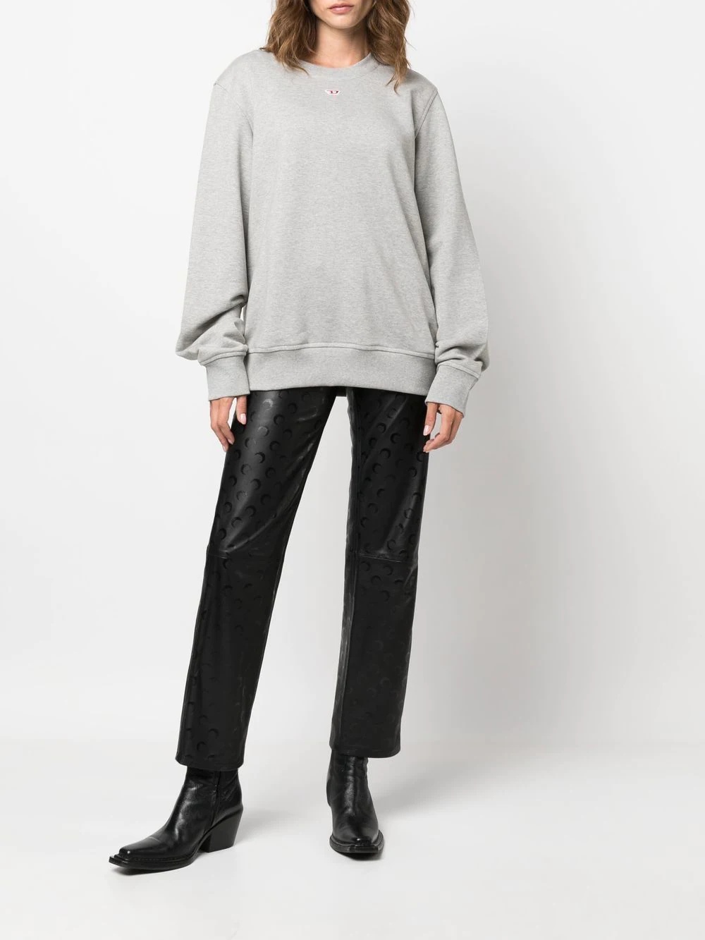 cotton long-sleeve sweatshirt - 3