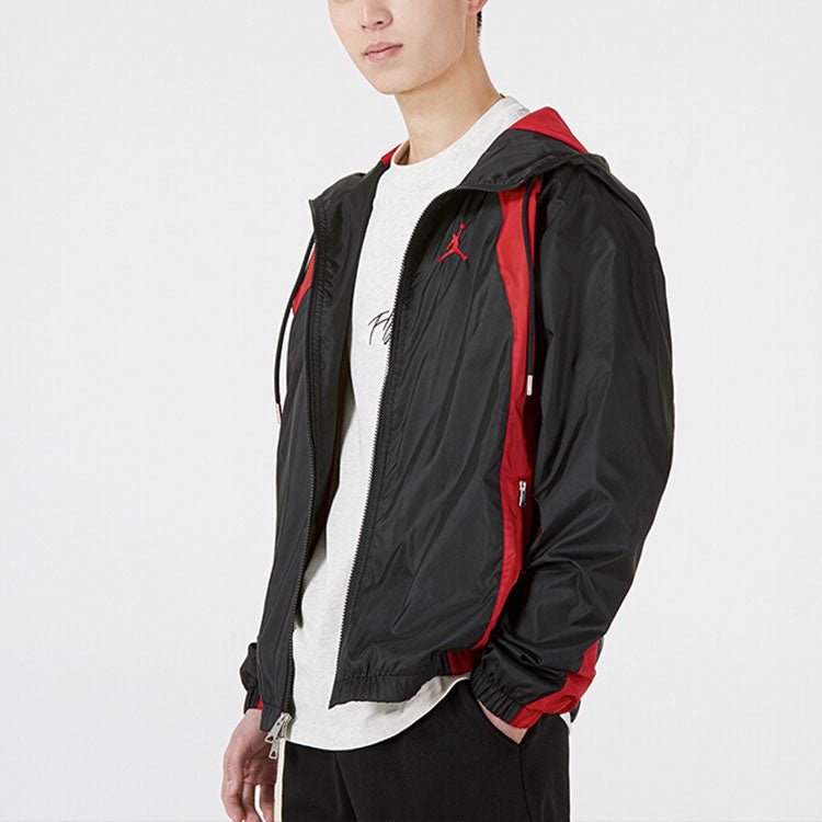 Air Jordan SS22 Woven Sports Hooded Jacket Black DJ9829-010 - 5