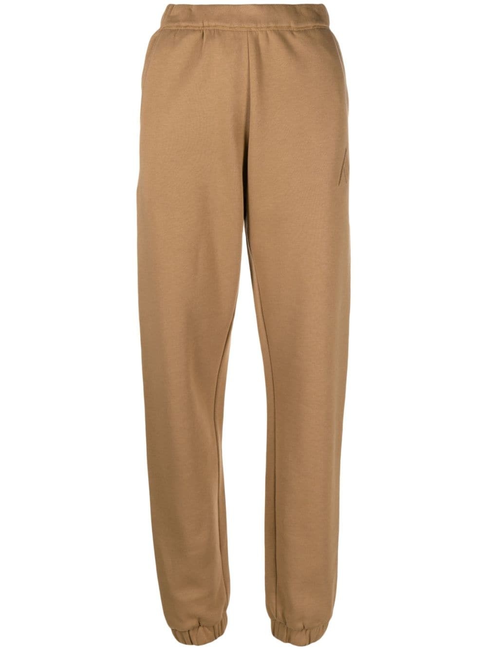 embroidered logo tapered track pants - 1
