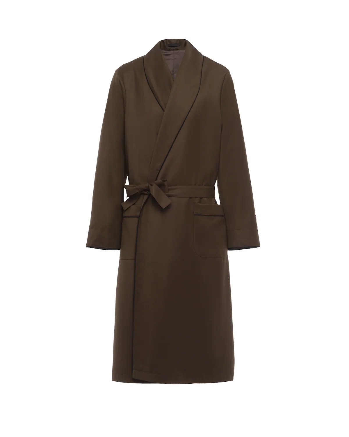 Wool gabardine robe - 1