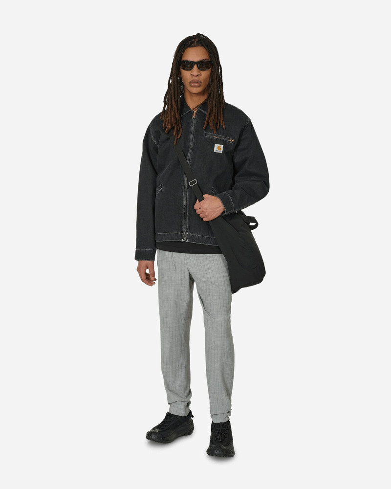 Comme des Garçons Homme Plus Deconstructed Checked Wool Trousers Grey outlook