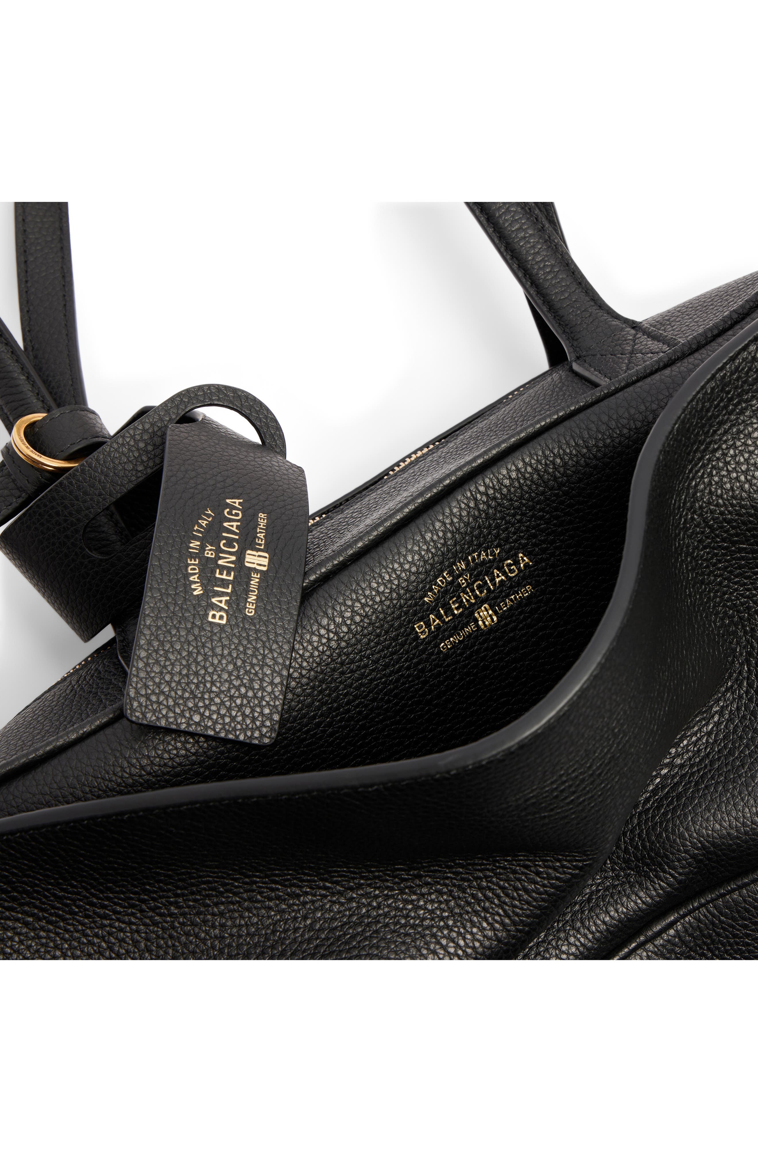 Balenciaga Small Bowling Leather Satchel in Black at Nordstrom - 6