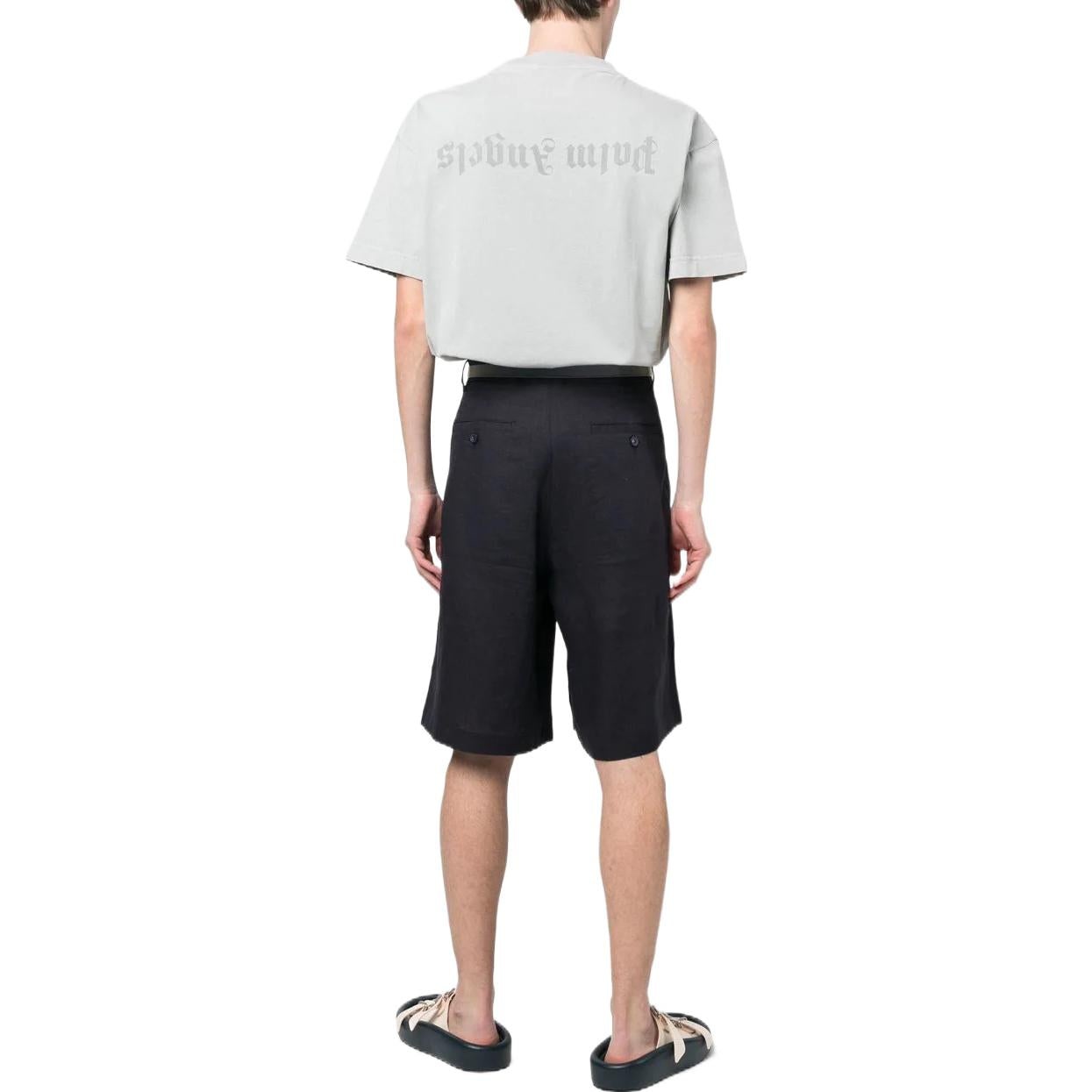 Palm Angels Reverse Logo T-Shirt 'Light Grey' PMAA001S23JER0040505 - 3