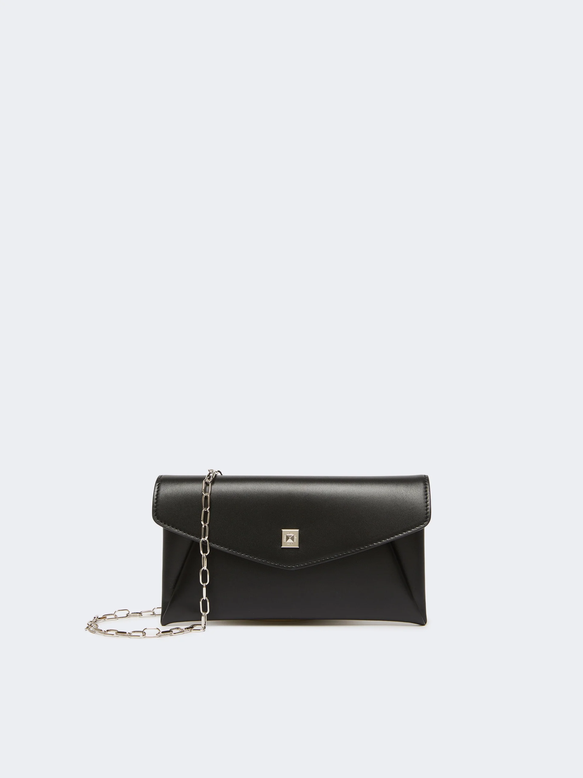 Leather envelope wallet - BLACK - 1