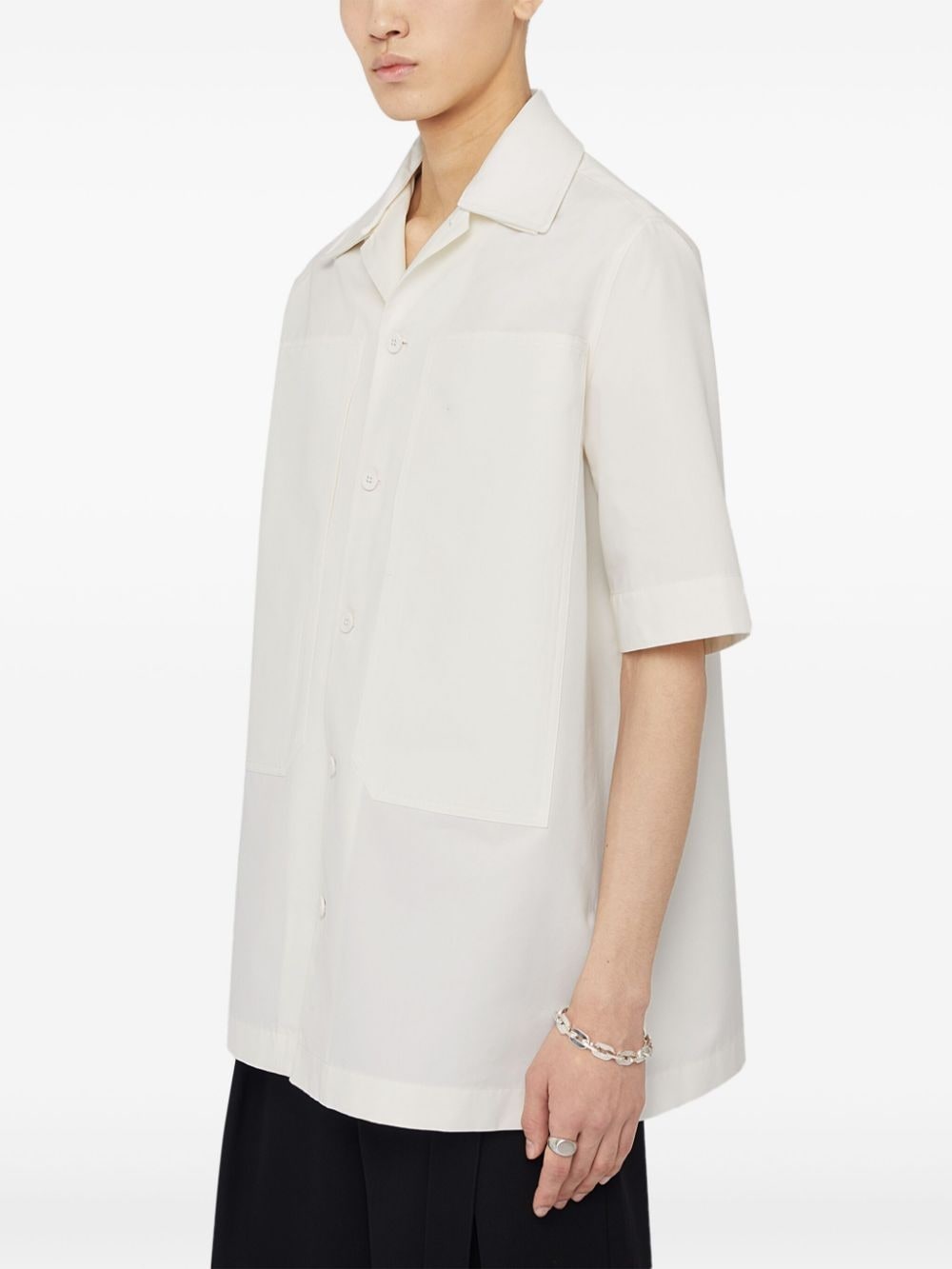 layered button-up shirt - 4