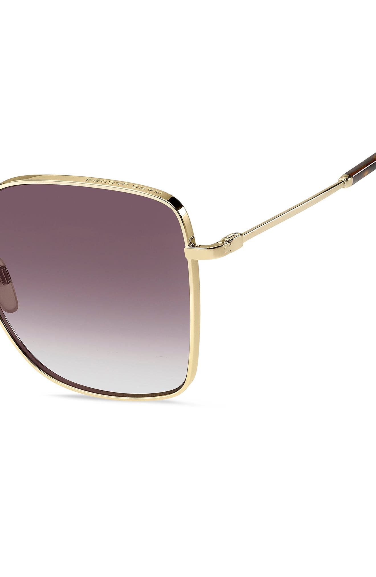 Marc Jacobs 58mm Square Sunglasses in Gold Violet at Nordstrom - 7