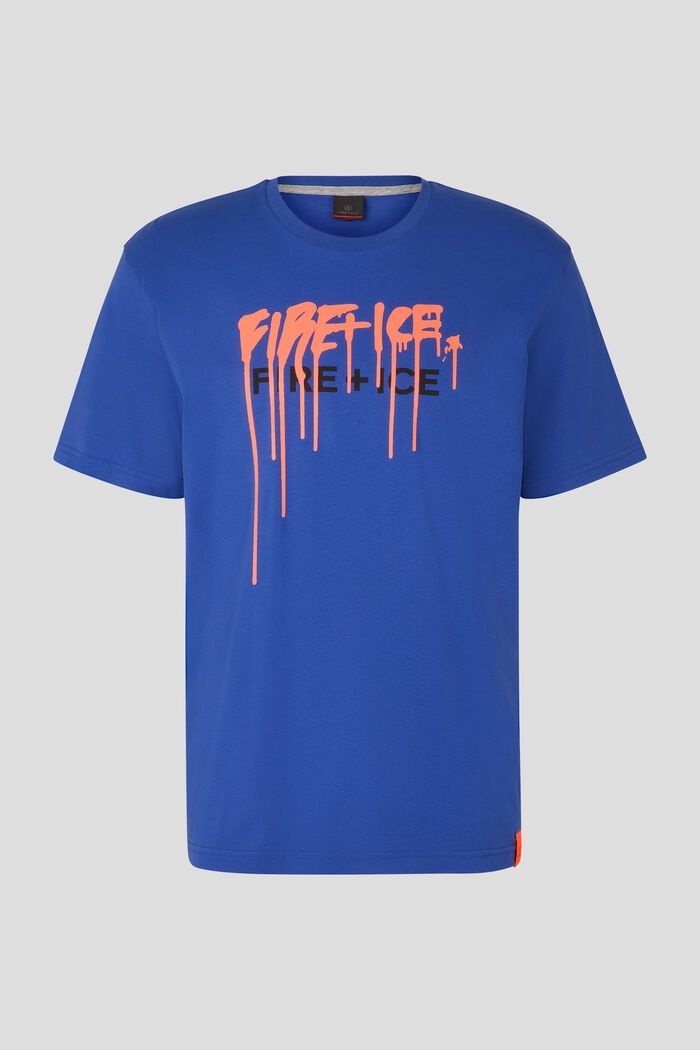 Mick T-shirt in Royal blue/Orange - 1