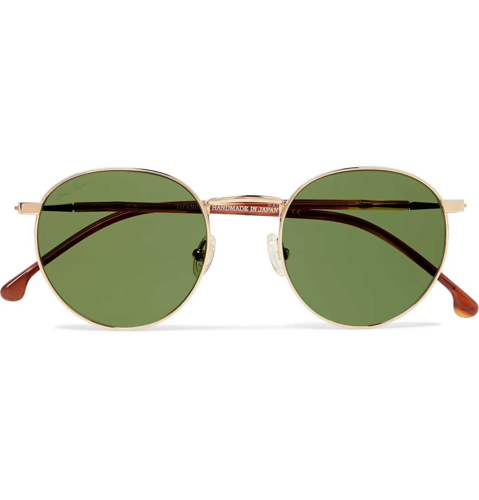 Weekend Round-Frame Matte-Titanium and Acetate Polarised Sunglasses - 4