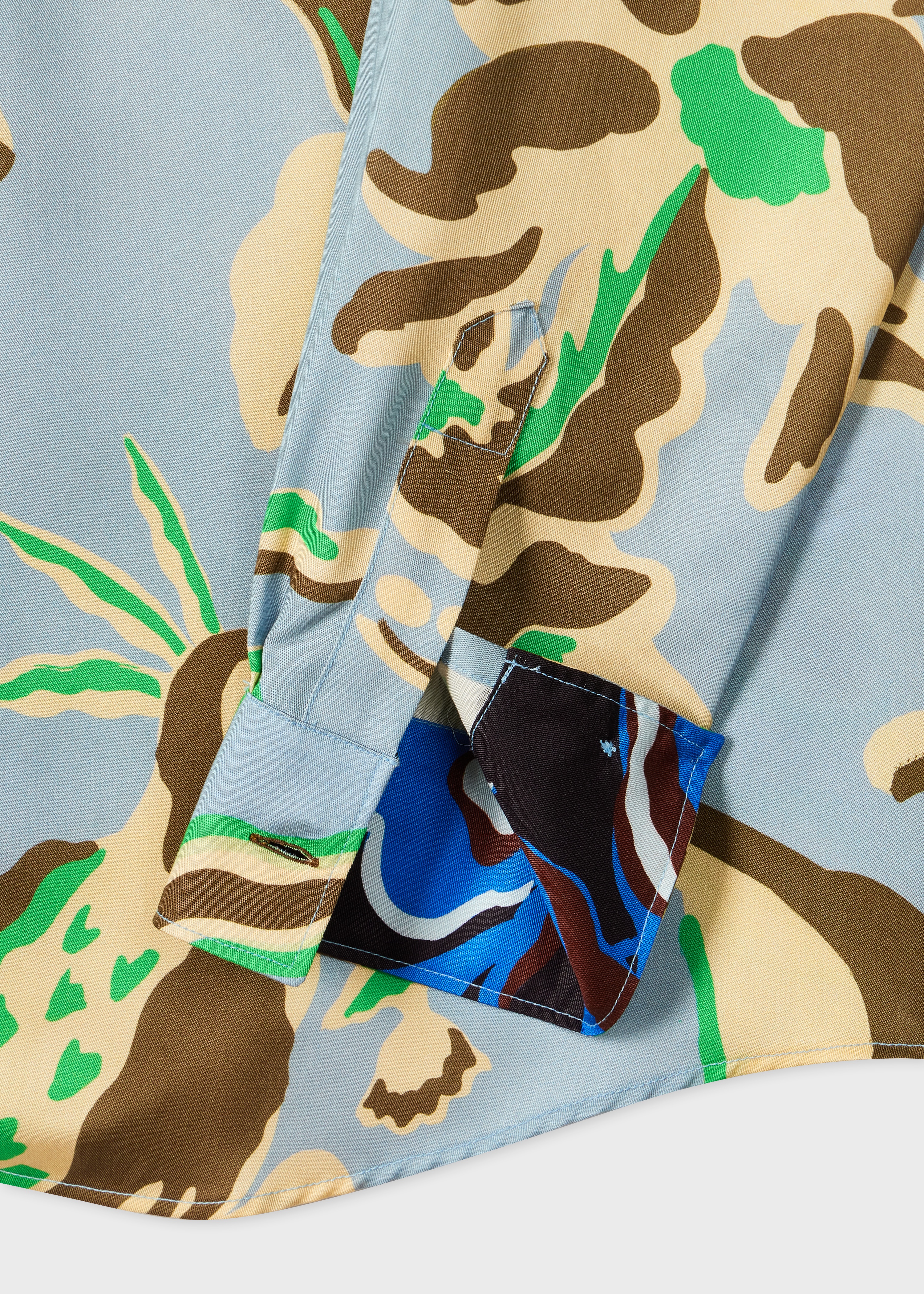 Blue Lyocell 'Bohemia' Print Shirt - 3