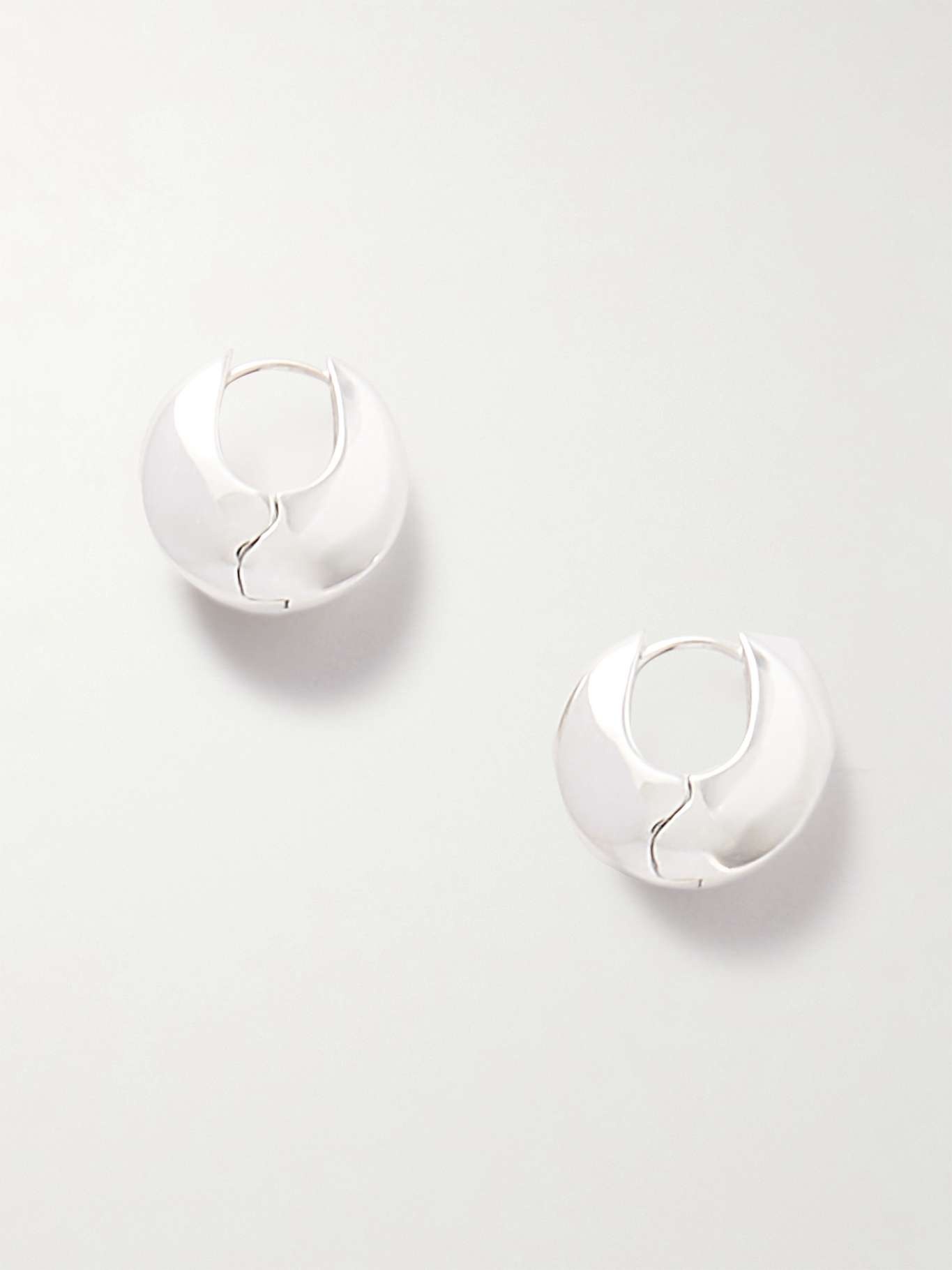 Bialy large silver-tone hoop earrings 1