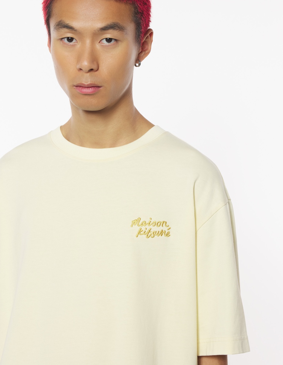 MAISON KITSUNE HANDWRITING EMBROIDERY OVERSIZE TEE - 4