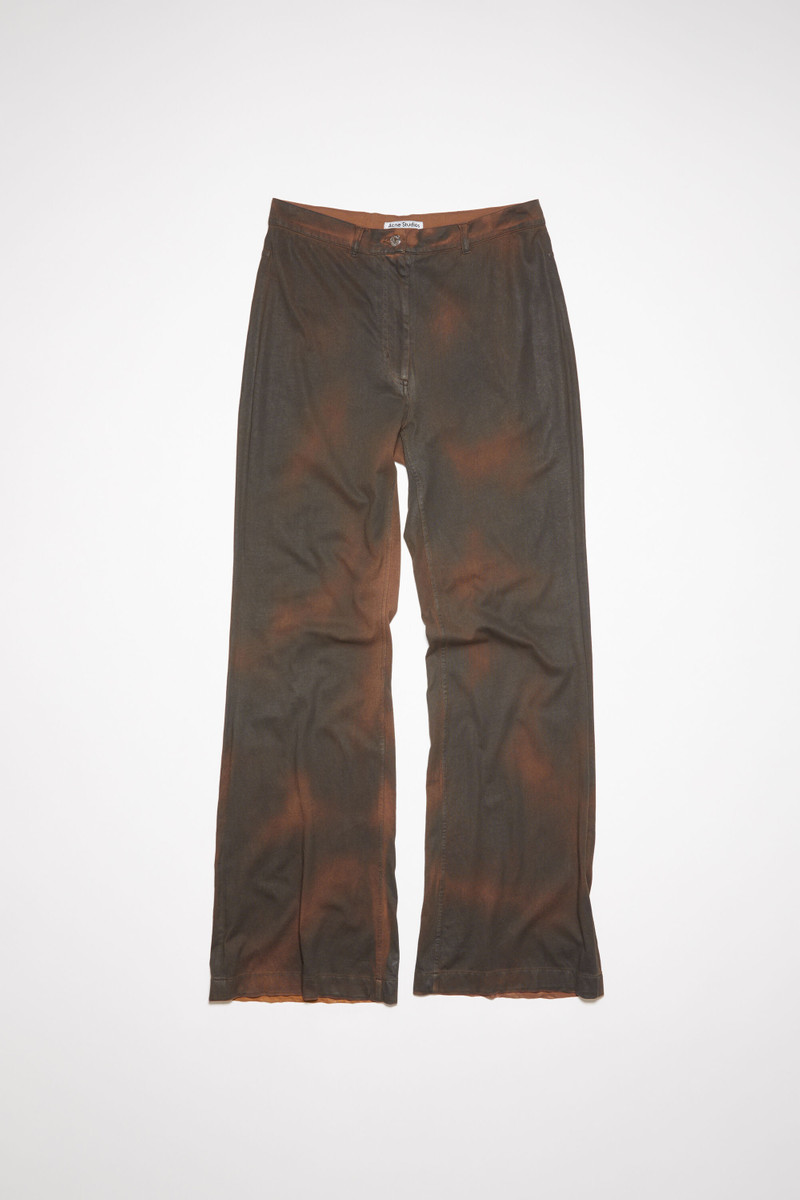 Dyed jersey trousers - Caramel brown 1