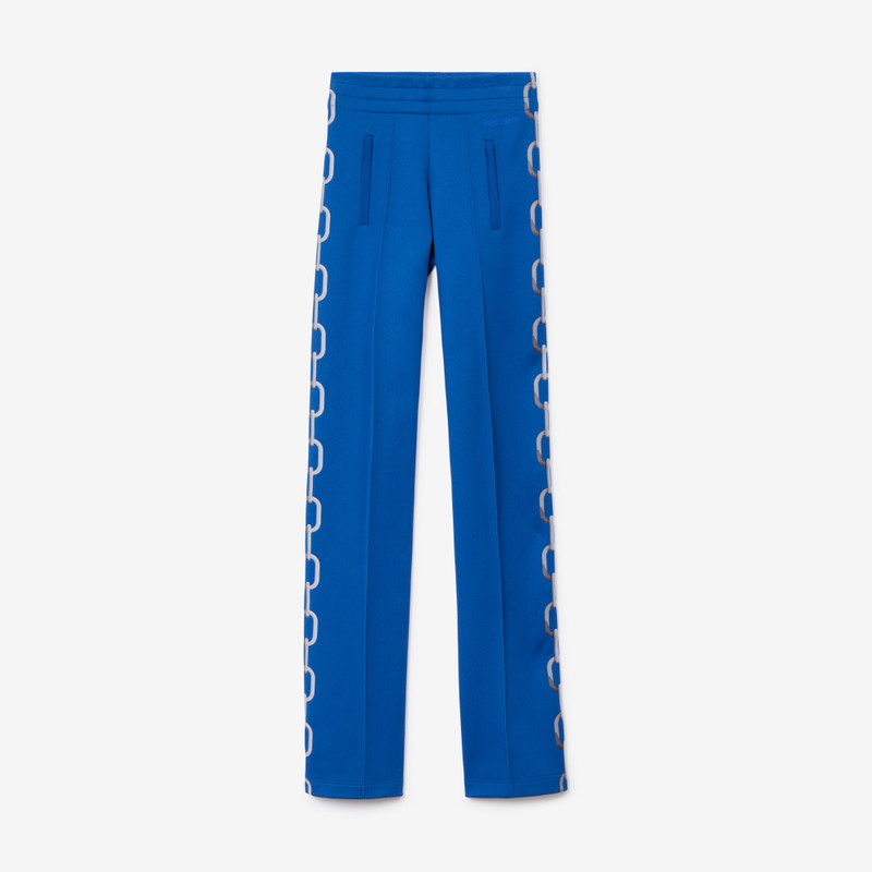 Chain Print Technical Viscose Jogging Pants - 1