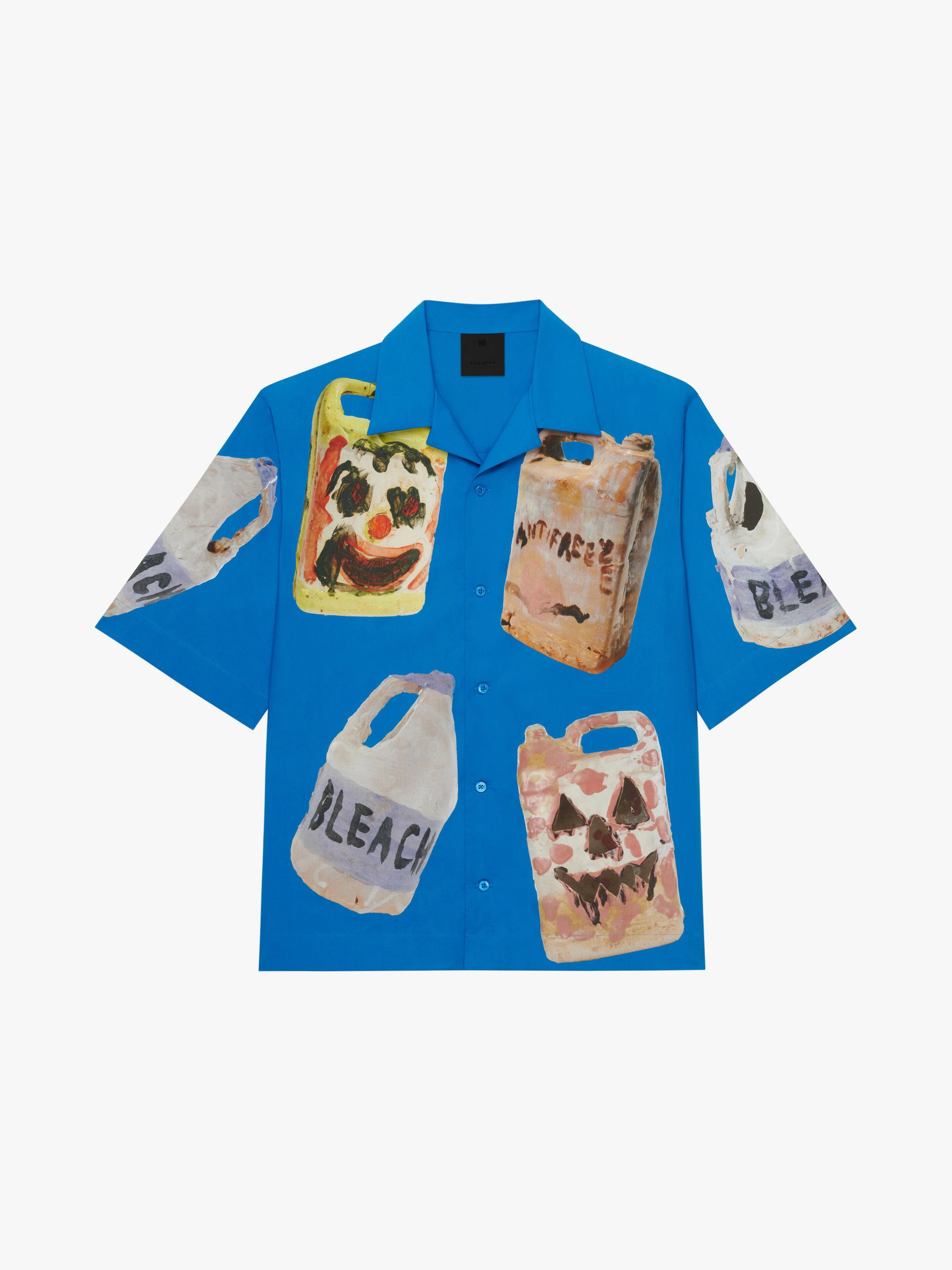 HAWAIIAN SHIRT IN COTTON WITH CERAMICS PRINTS - 1