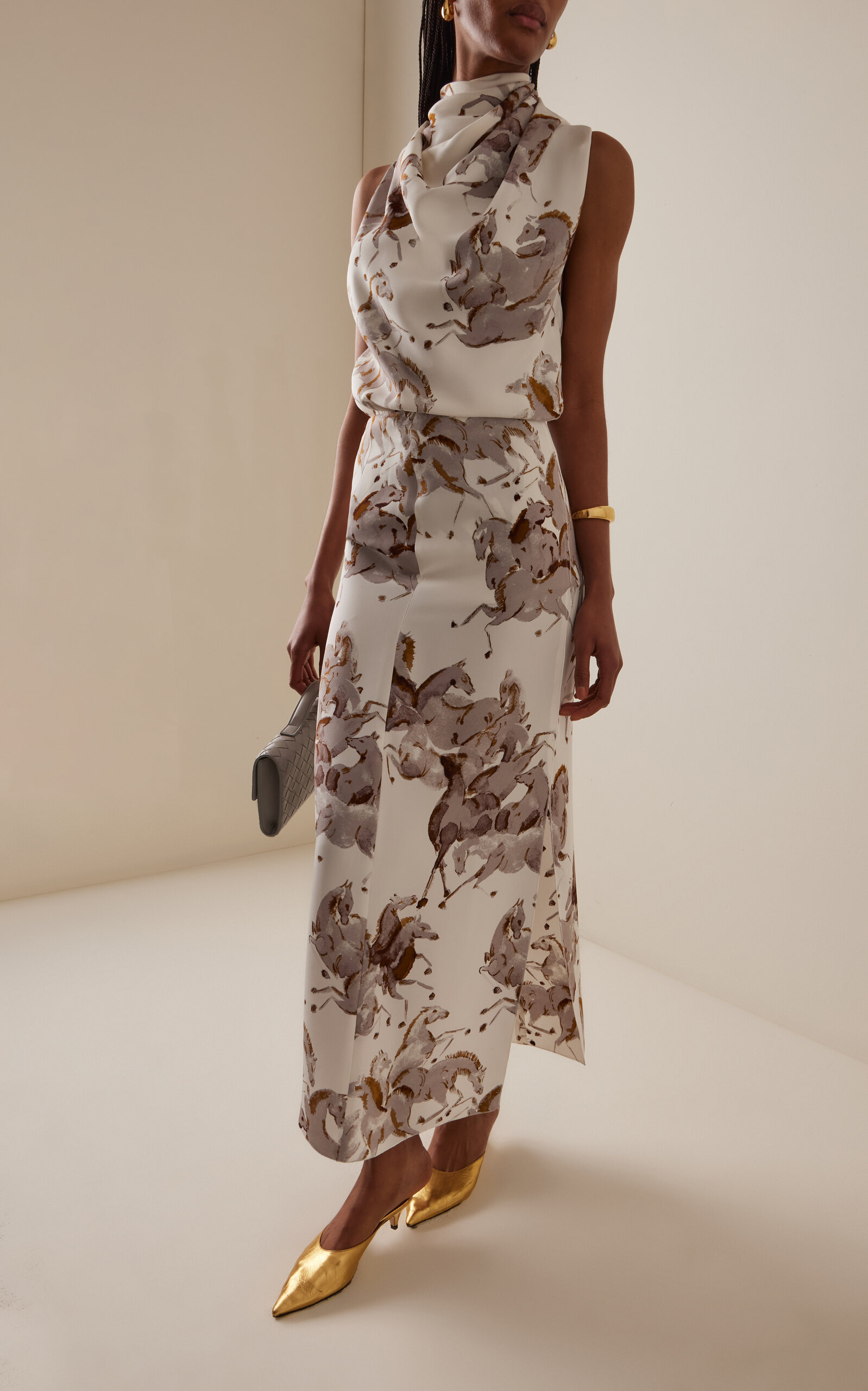 Benji Silk Maxi Skirt print - 2