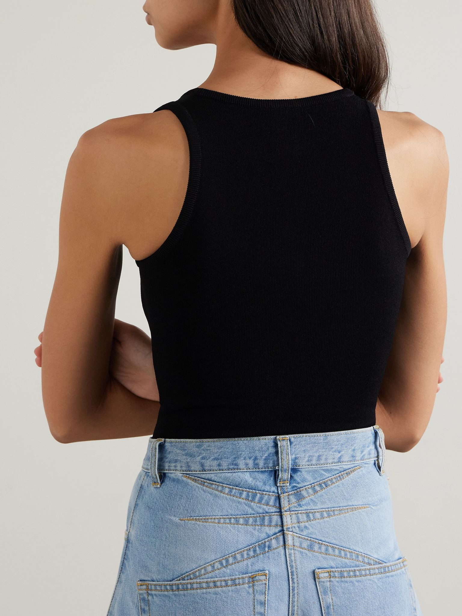 Editions stretch-knit bodysuit Black - 3