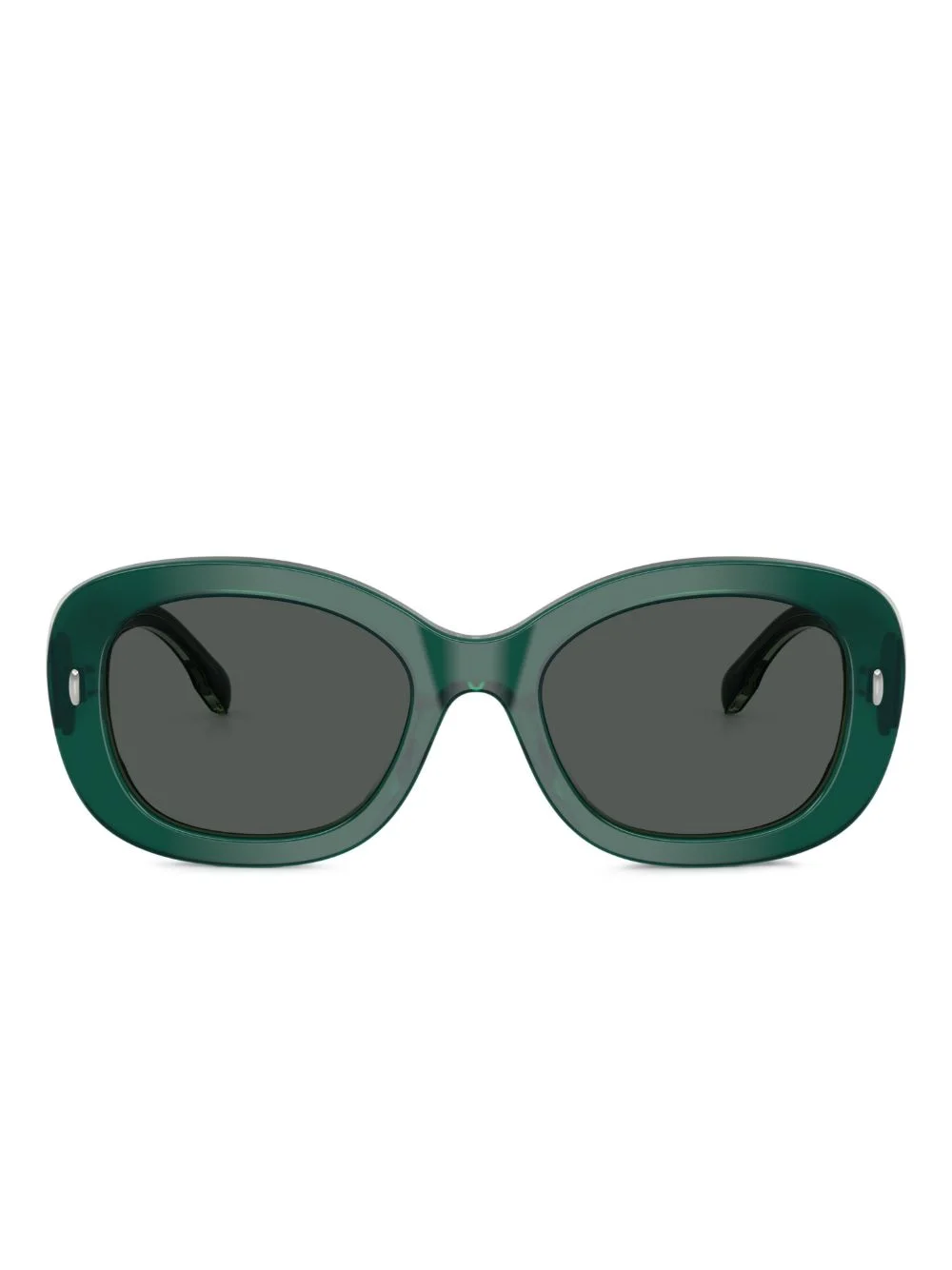 oval-frame sunglasses - 1