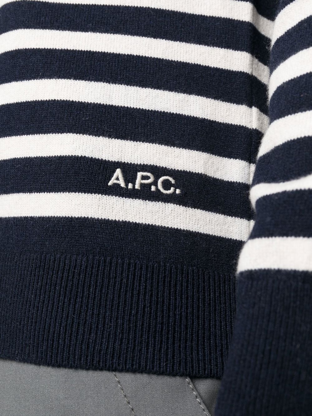 stripe knitted jumper - 5