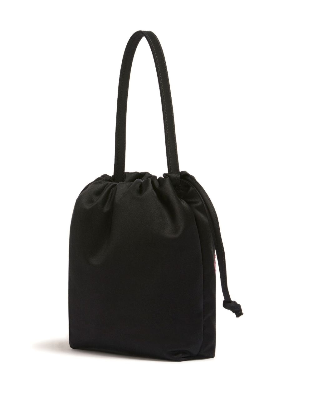 small floral-embroidered bucket bag - 3