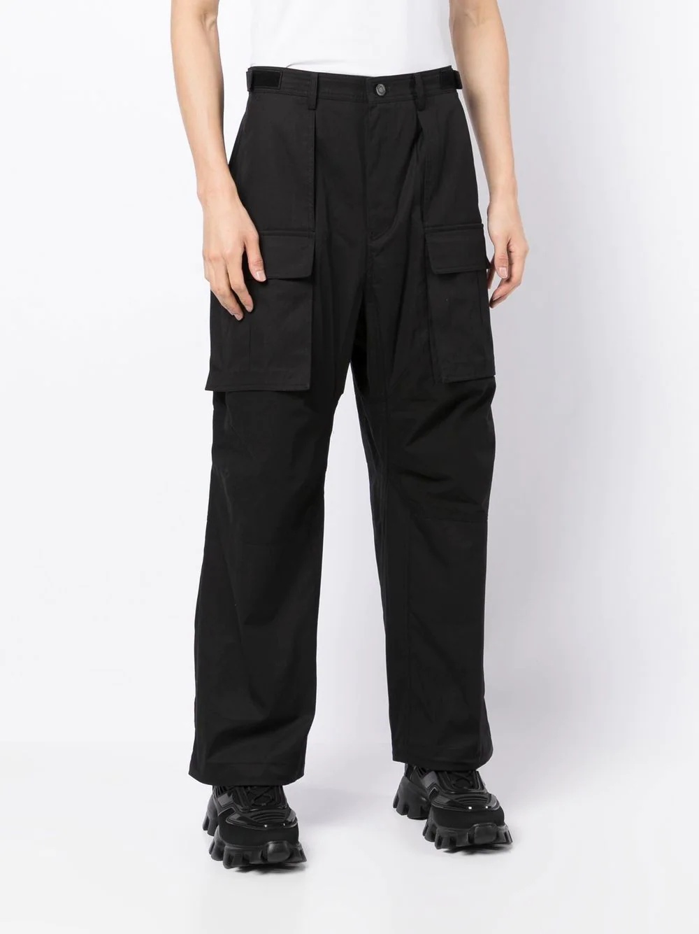 cotton cargo trousers - 3