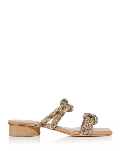 Cult Gaia Women's Jenny Knotted Strap Low Heel Sandals outlook