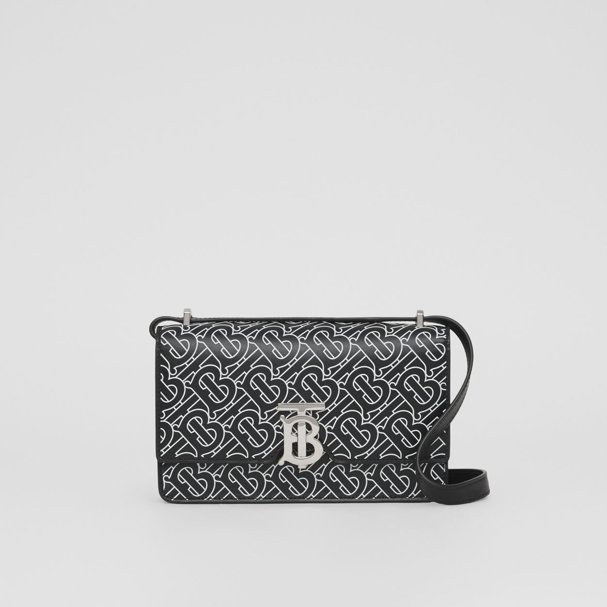 Monogram Print Leather Low Robin Bag 1