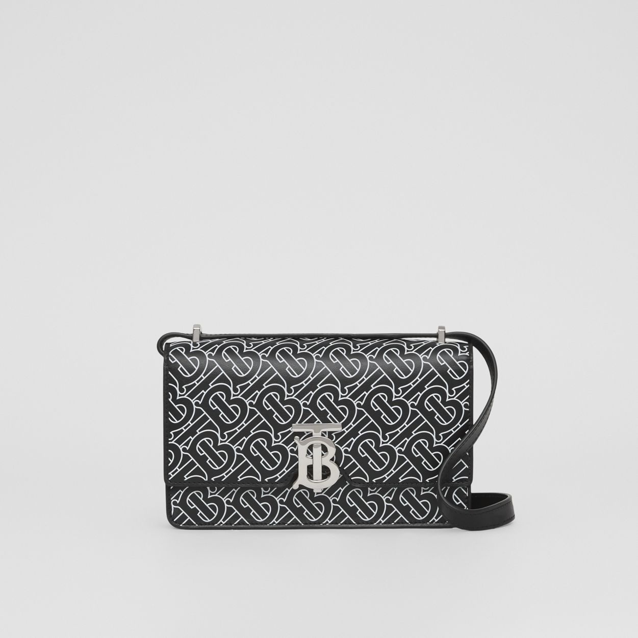 Monogram Print Leather Low Robin Bag - 1