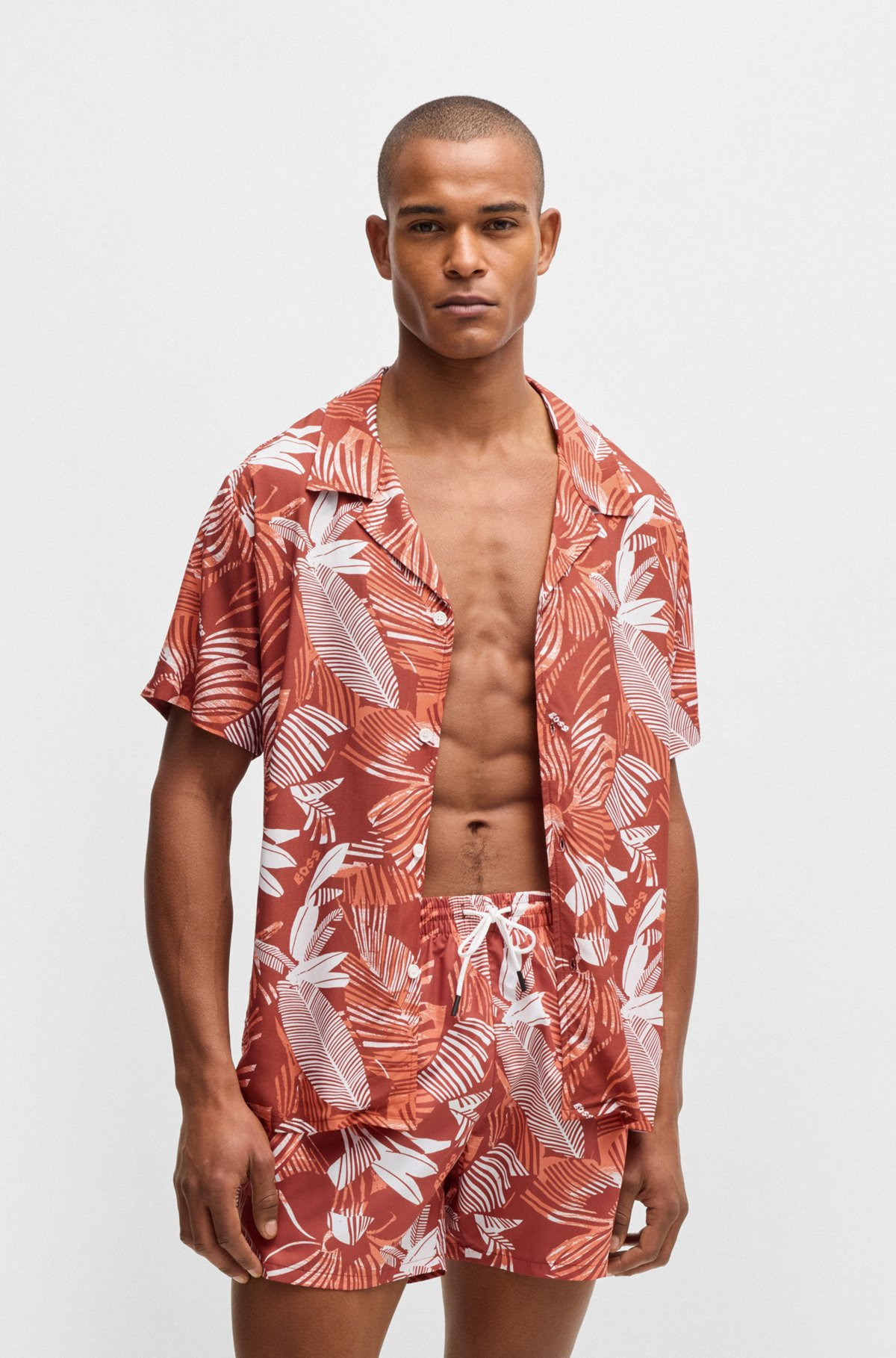 FULLY LINED SWIM SHORTS WITH SEASONAL PRINT - 2