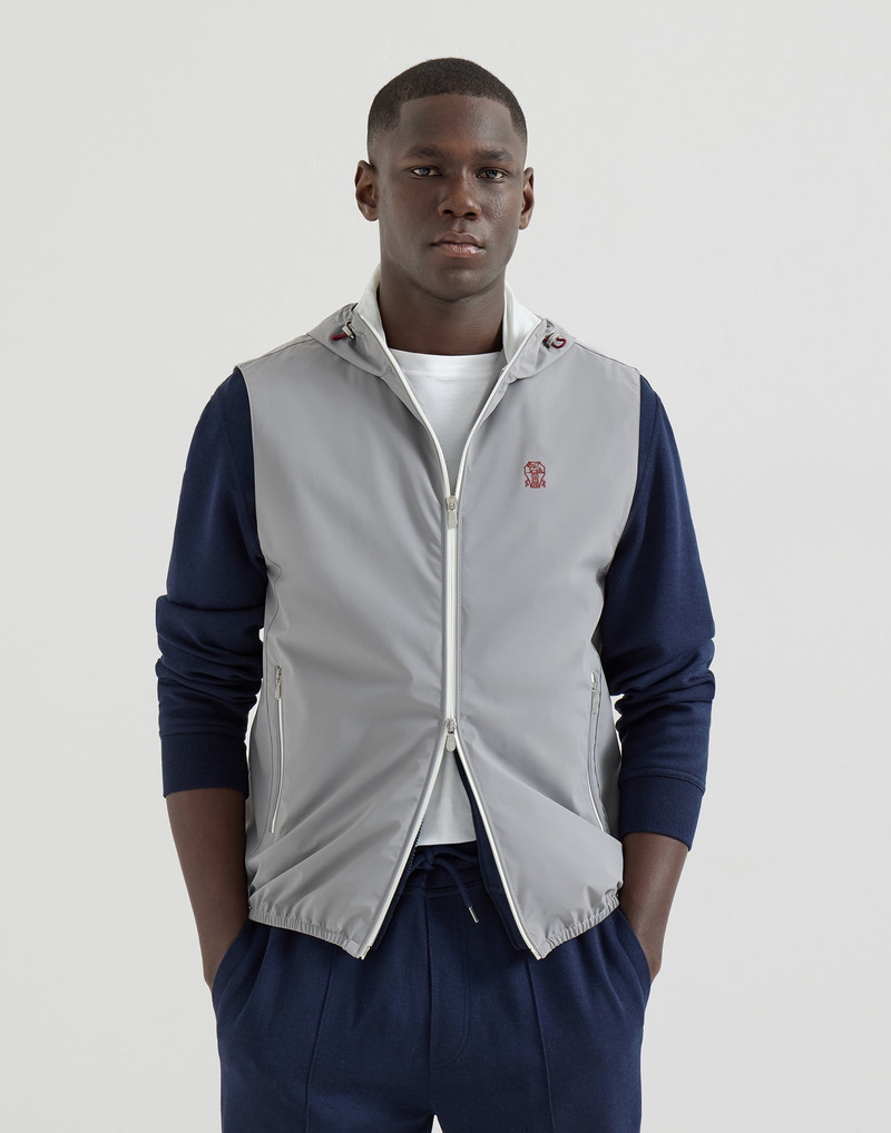 후드 zip-front vest 2