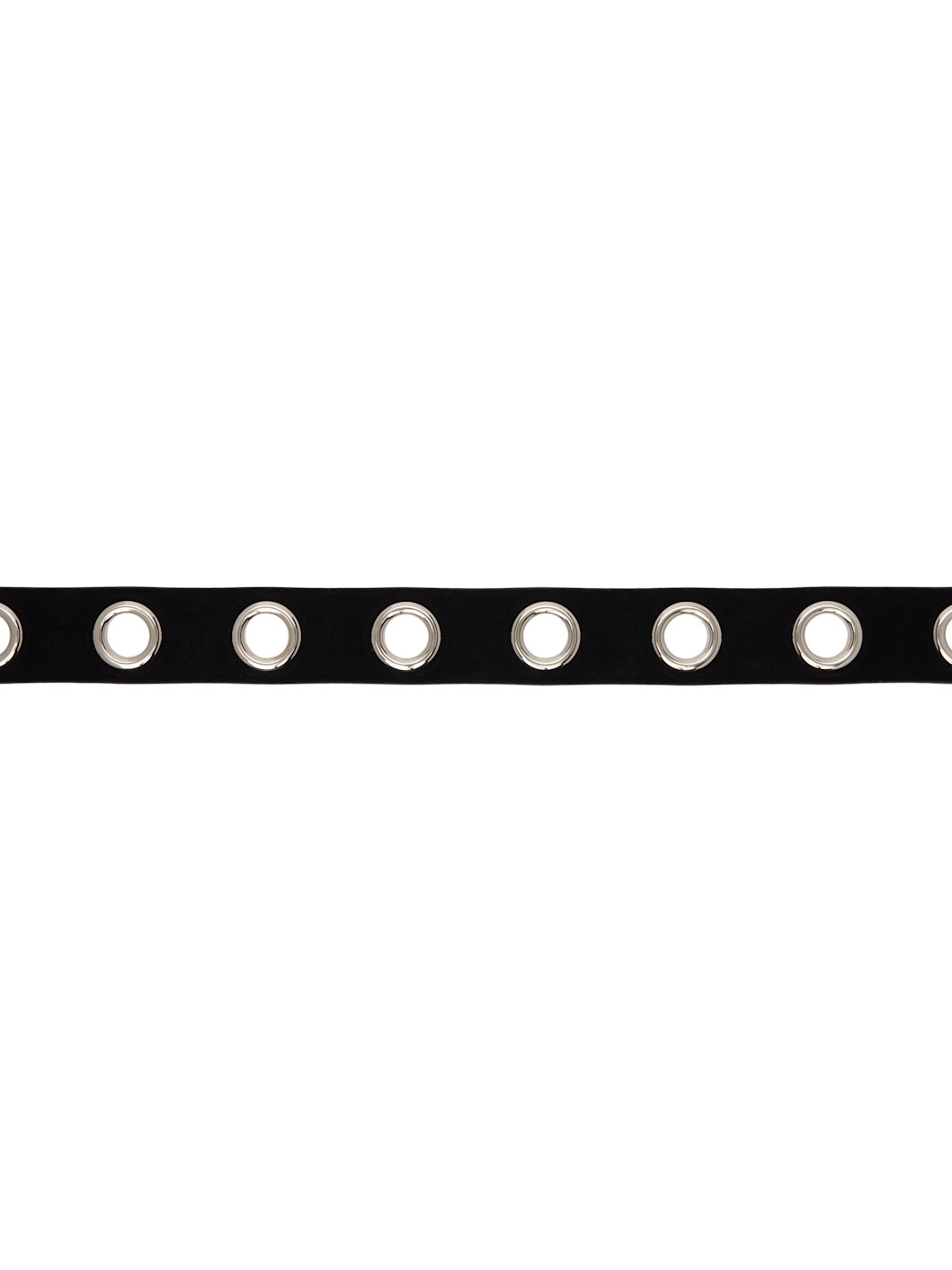 Black Casual Suede Leather Belt - 2