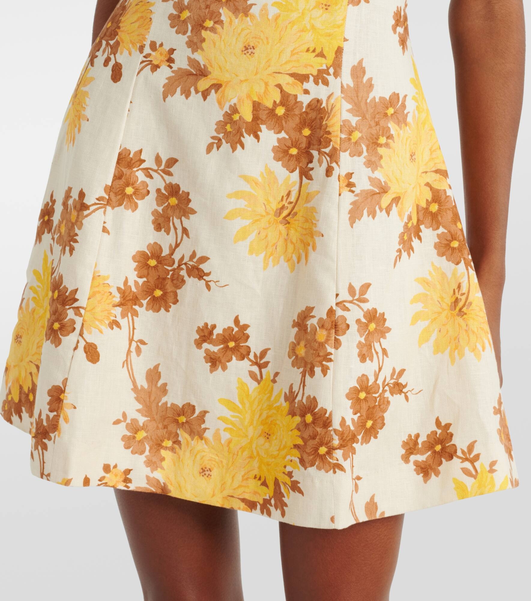 Felice floral linen minidress - 5