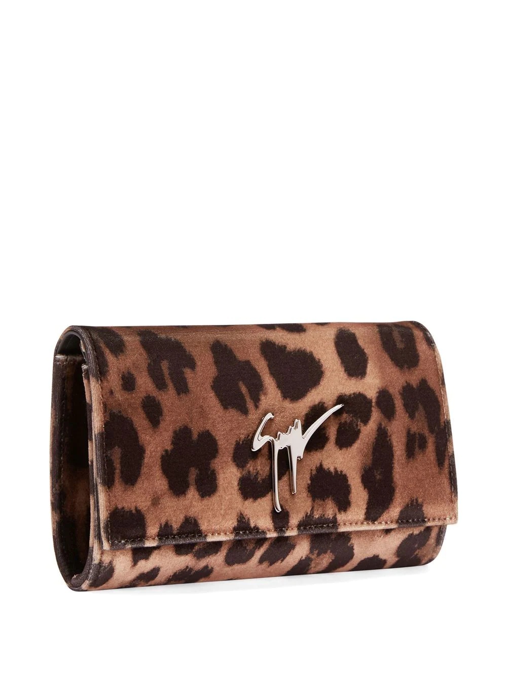 Cleopatra leopard-print clutch bag - 4