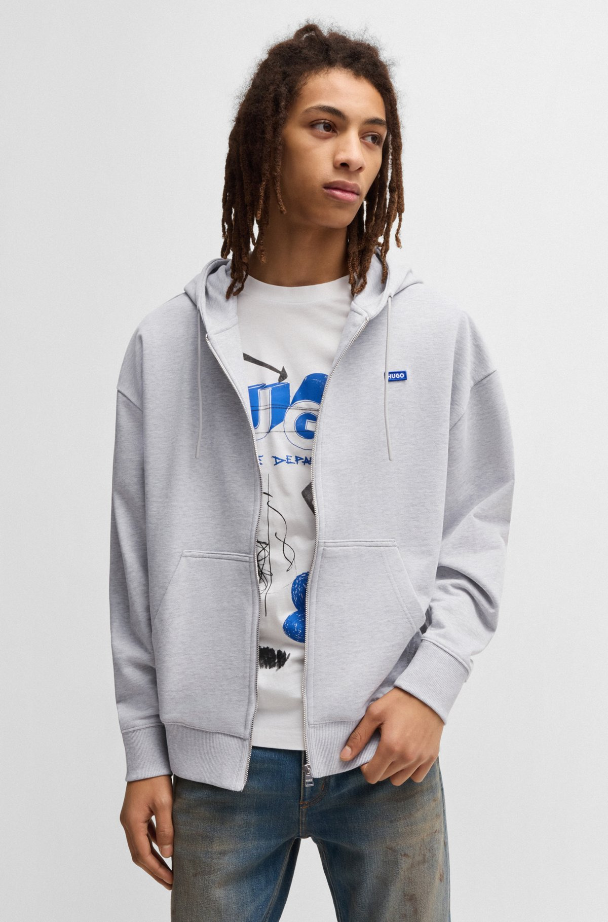 ALL-GENDER RELAXED-FIT HOODIE IN COTTON TERRY - 5