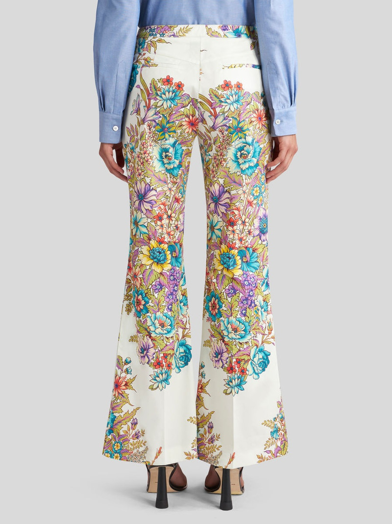 TROUSERS WITH MULTICOLOURED BOUQUET PRINT 5