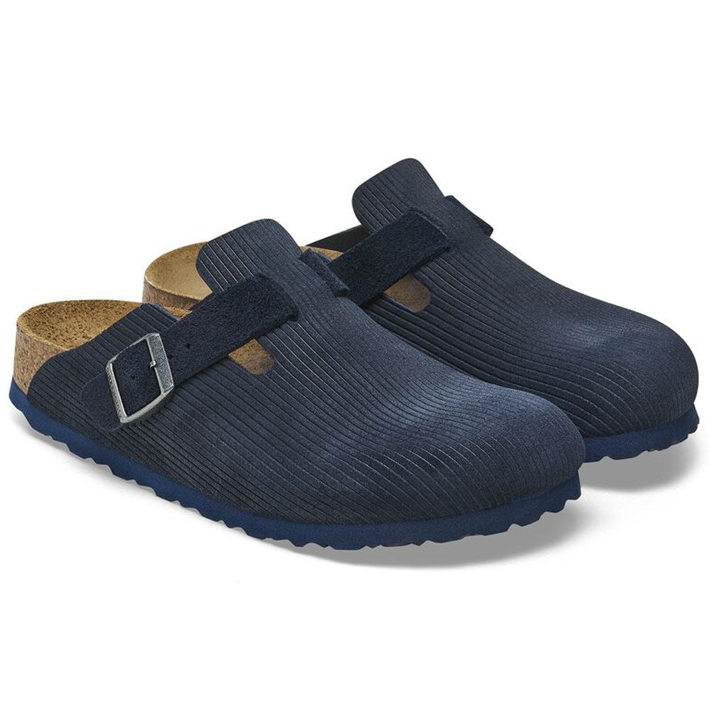Boston Suede Embossed Slippers 'Corduroy Midnight' - 2