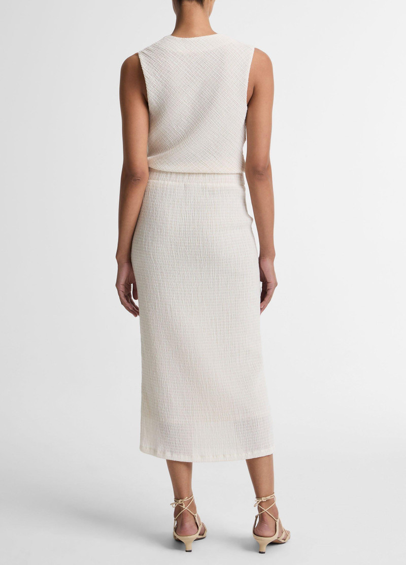Vince Shadow Grid Midi Skirt outlook