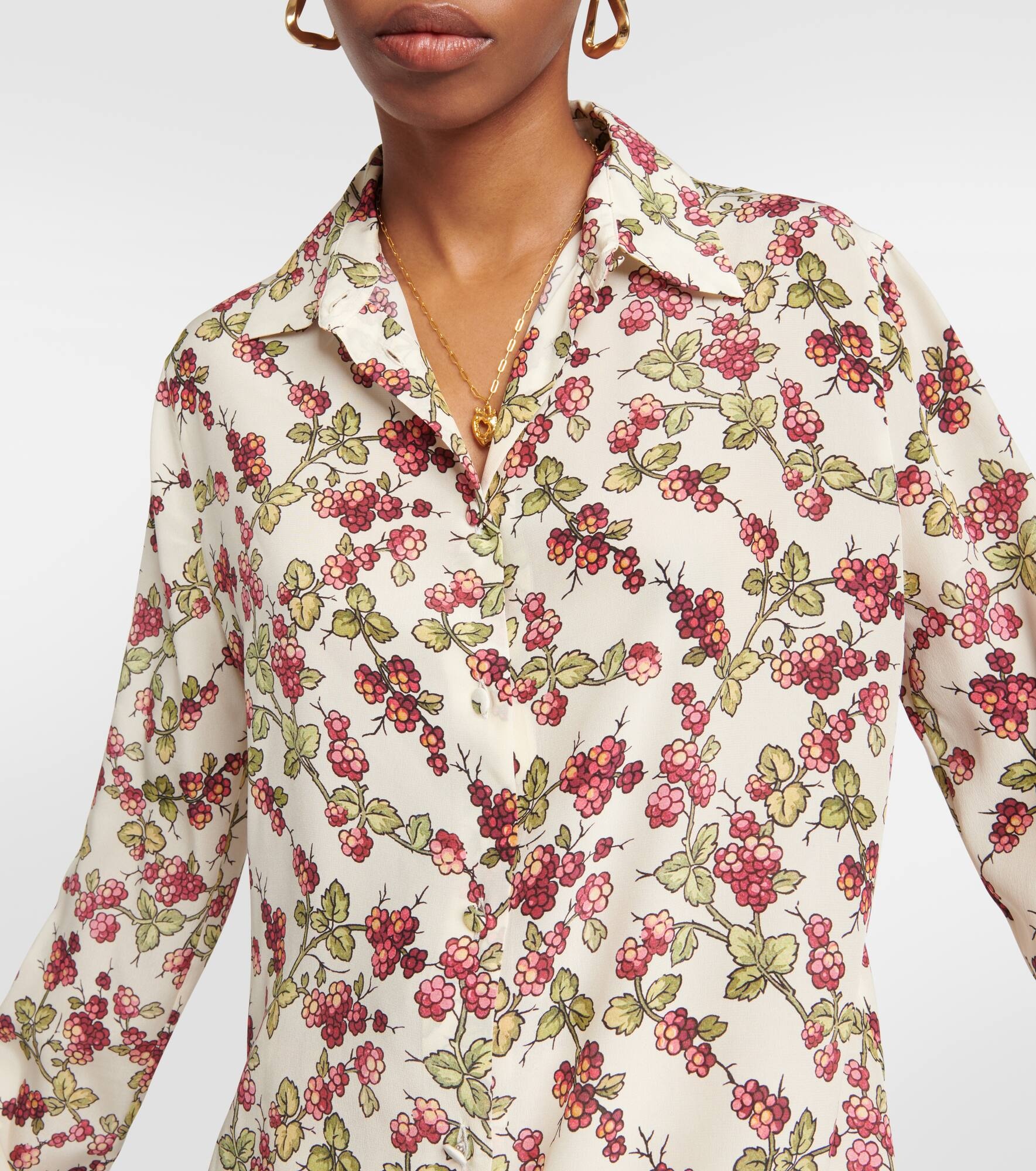 Printed silk shirt - 4