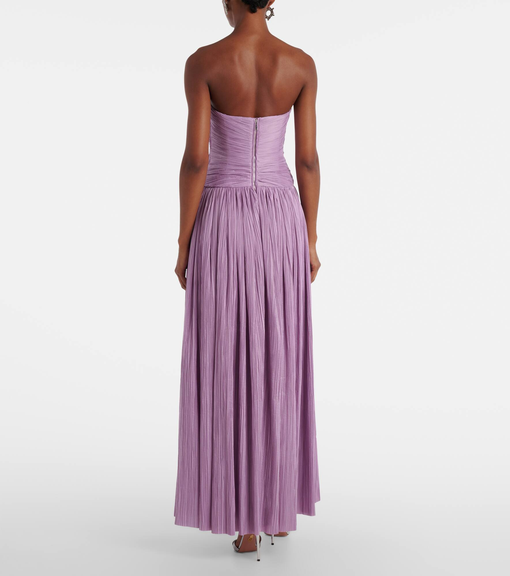 Aubriella gathered plisse gown - 3