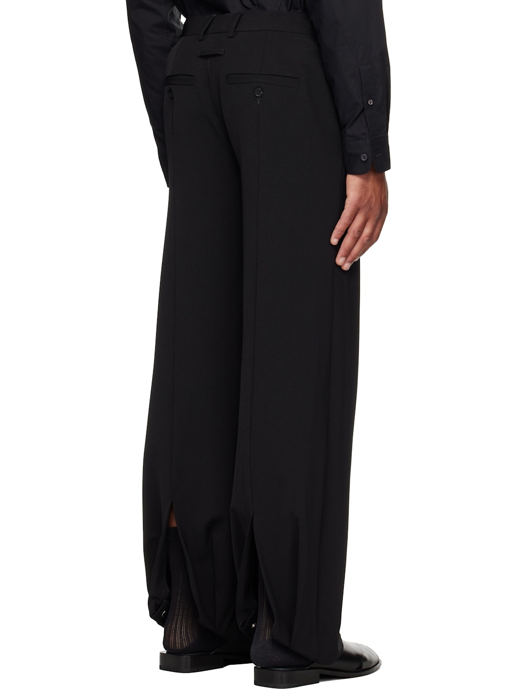 Black 'The Stirrup' Trousers - 3