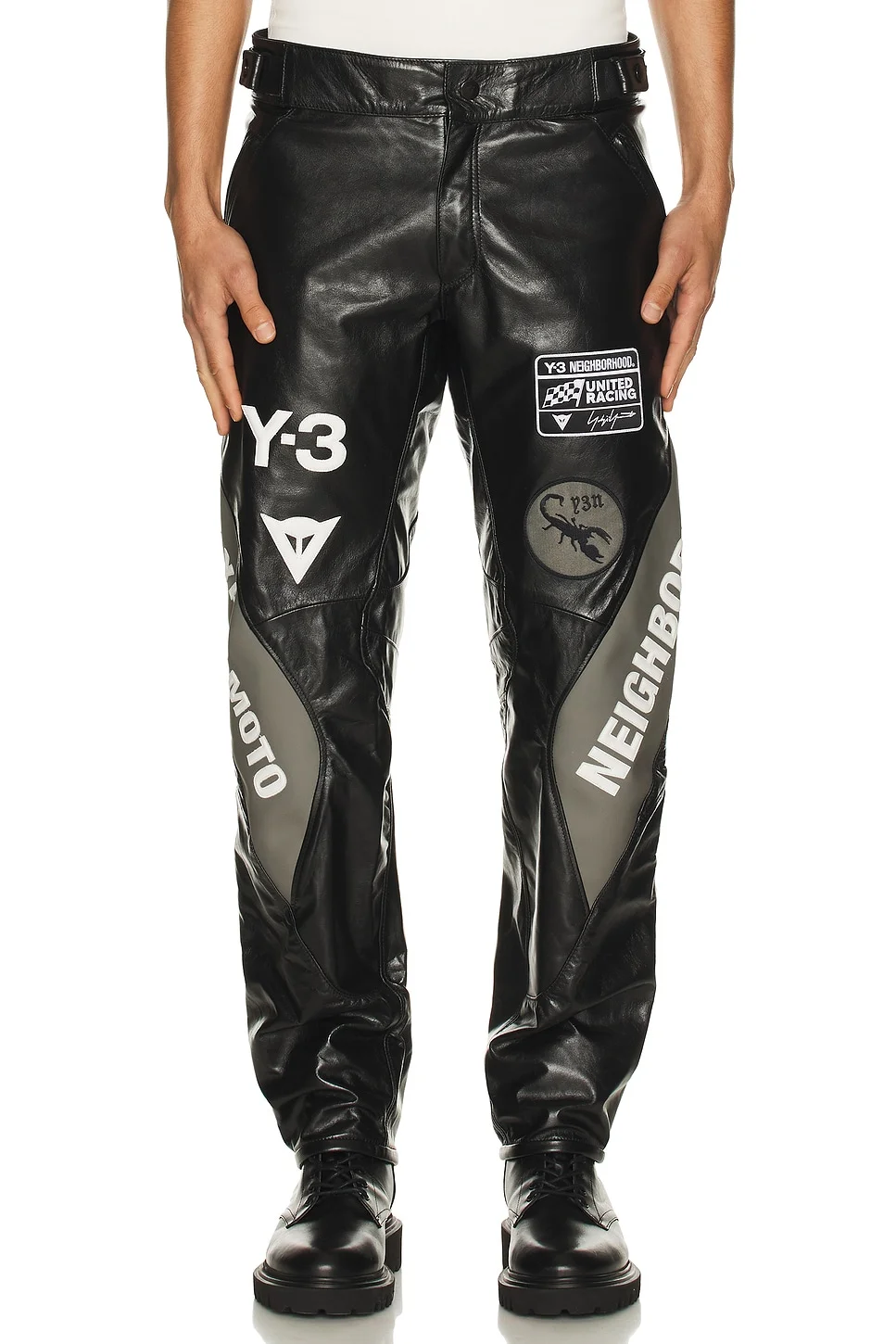 Yohji Yamamoto x NBHD Moto Leather Pants - 1