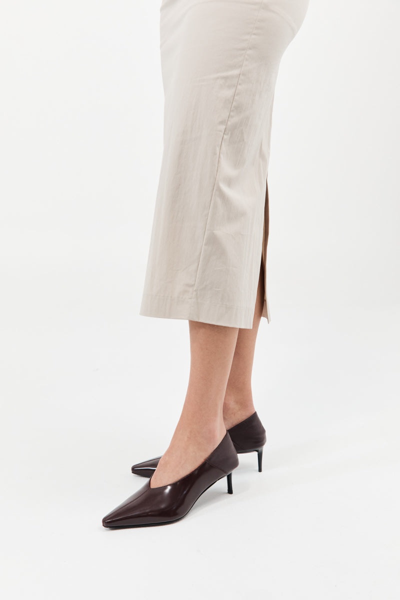 Classic Fold Heel - Bordeaux - 7