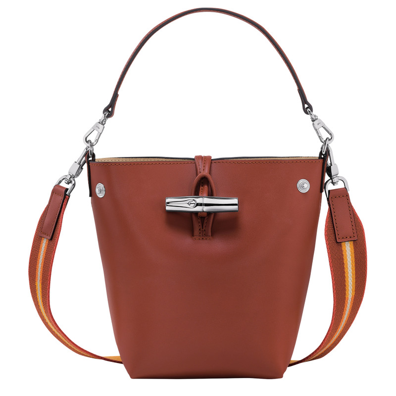 Roseau XS Bucket bag Mahogany - Leather 1