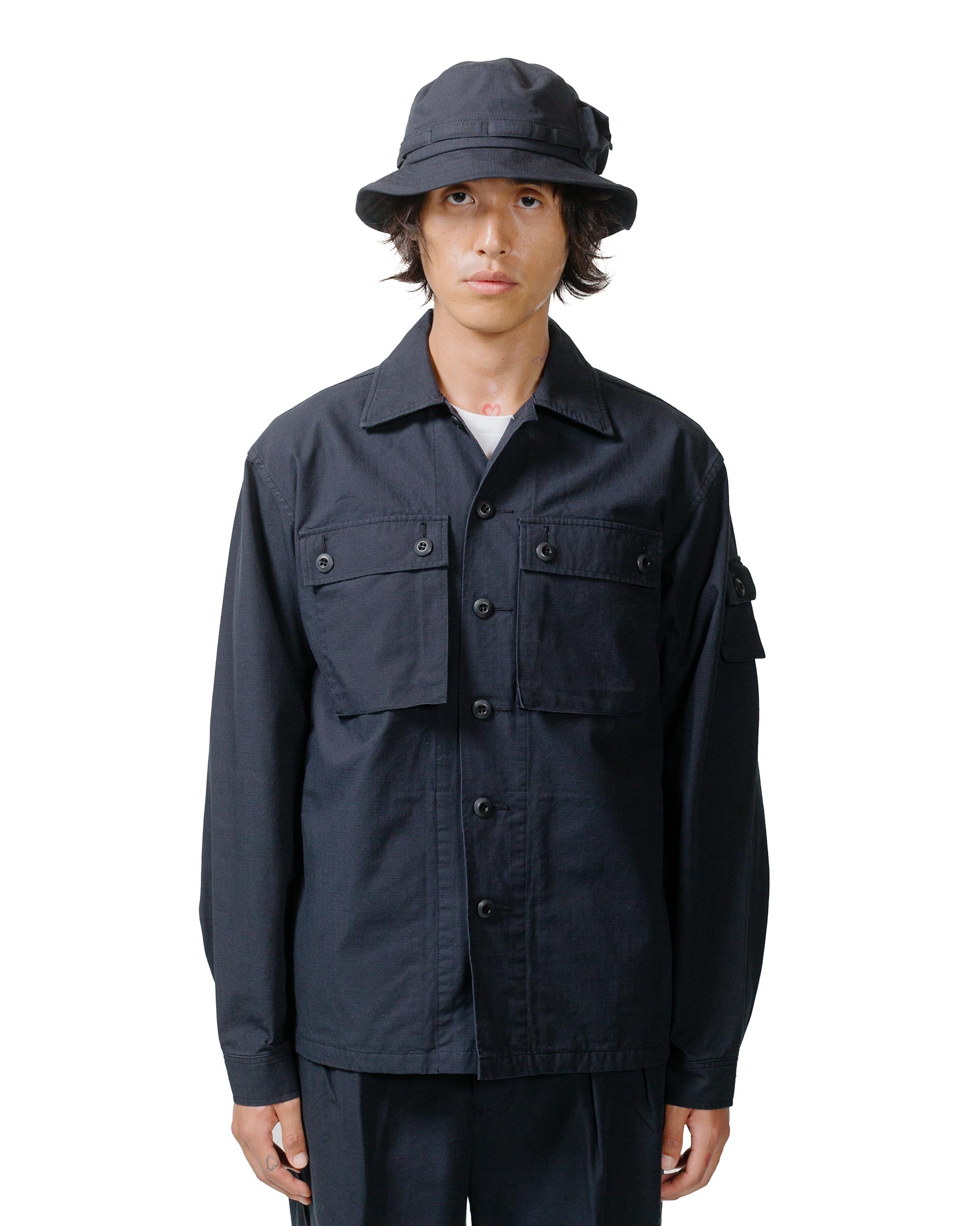 Lost & Found MIL SHT-JAC Cotton Ripstop Black - 2
