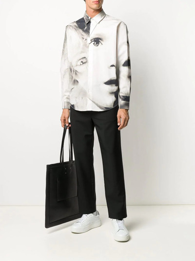 MSGM face-print shirt outlook